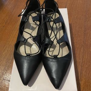 Loeffler Randall lace up flats